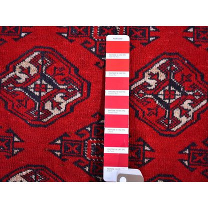 Persian Wool Hand Knotted Rug Red High Risk Red 3.6X5.0 -O059669