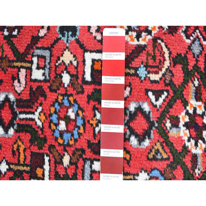 Persian Wool Hand Knotted Rug Red Ivory 3.6X5.0 -O059677