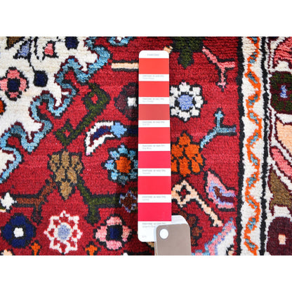Persian Wool Hand Knotted Rug Red Ivory 3.6X5.3 -O059678