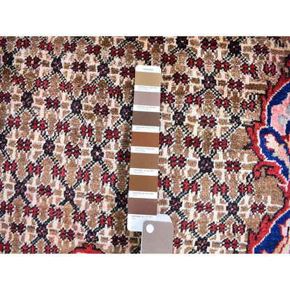 Persian Wool Hand Knotted Rug Brown Navy Blue 5.3X10.6 -O059683