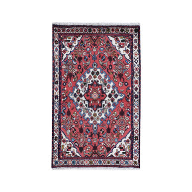Persian Wool Hand Knotted Rug Red Ivory 3.4X5.3 -O059692