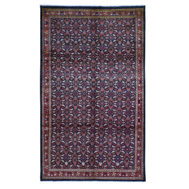 Persian Wool Hand Knotted Rug Black Red 6.1X10.0 -O059697