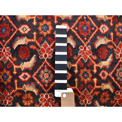 Persian Wool Hand Knotted Rug Black Red 6.1X10.0 -O059697