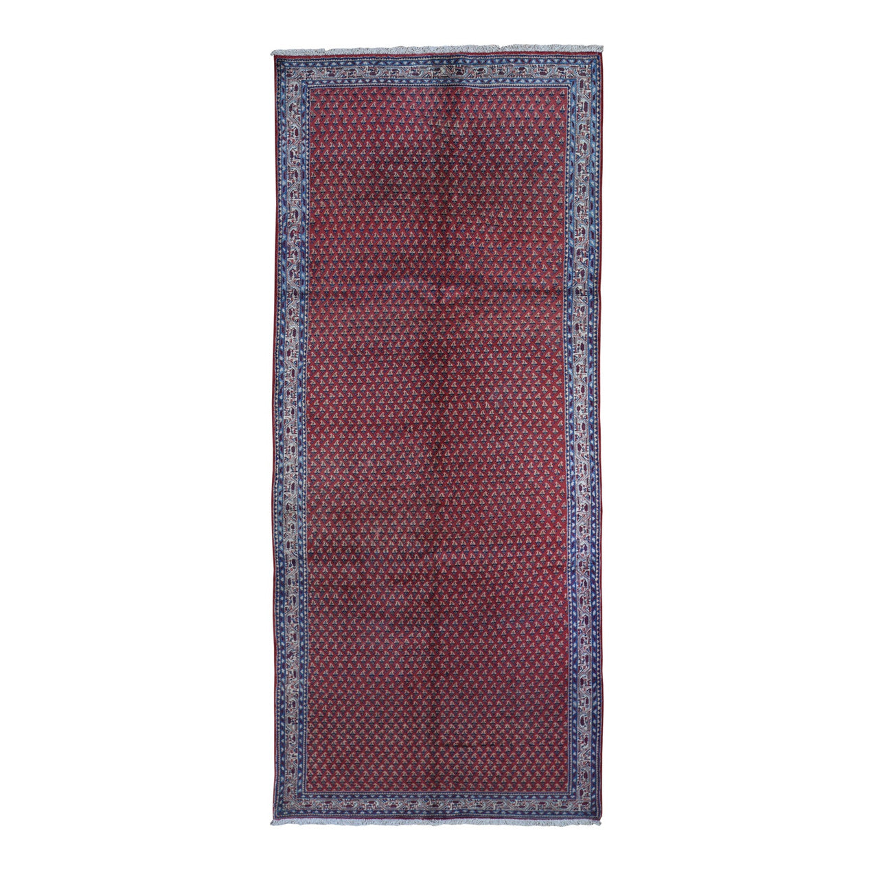 Red 4'6" x 10'9" Persian Hand knotted Wool Rug - Sku: O059703