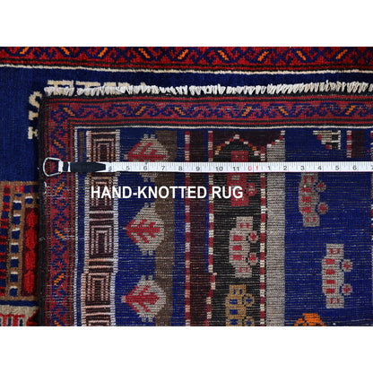 Persian Wool Hand Knotted Rug Blue No Border 3.0X4.10 -O059712