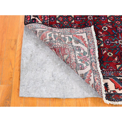 Persian Wool Hand Knotted Rug Red Ivory 3.6X6.3 -O059717