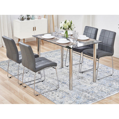 Transitional Wool & Silk Hand Knotted Rug Blue Ivory 8.0X10.4 -O059724