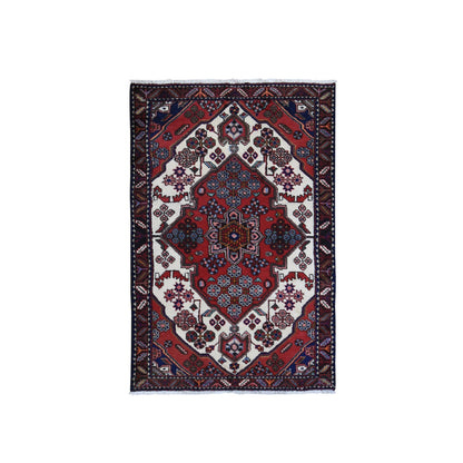 Persian Wool Hand Knotted Rug Red Black 3.8X5.6 -O059757