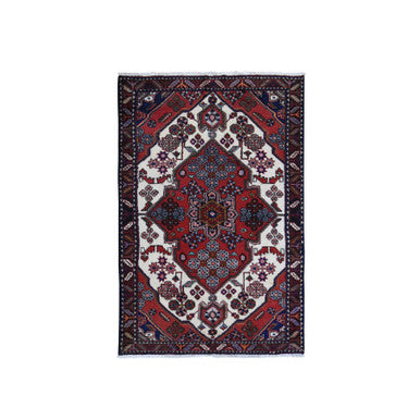 Persian Wool Hand Knotted Rug Red Black 3.8X5.6 -O059757