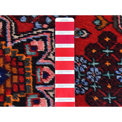Persian Wool Hand Knotted Rug Red Black 3.8X5.6 -O059757