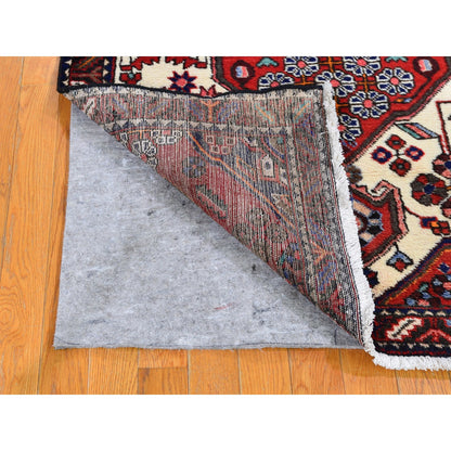 Persian Wool Hand Knotted Rug Red Black 3.8X5.6 -O059757