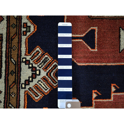 Persian Wool Hand Knotted Rug Blue Light Gray 4.3X6.4 -O059794