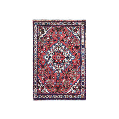 Persian Wool Hand Knotted Rug Red Ivory 3.6X5.4 -O059828