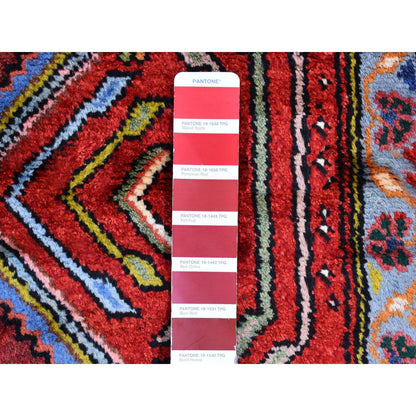 Persian Wool Hand Knotted Rug Red Ivory 3.8X6.5 -O059851