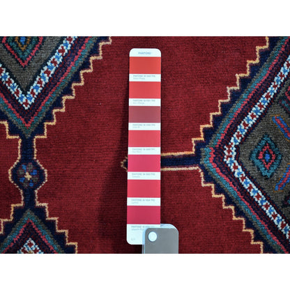 Persian Wool Hand Knotted Rug Red Navy Blue 5.1X10.4 -O059863
