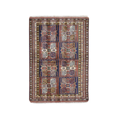 Persian Wool Hand Knotted Rug Orange Terracotta 4.0X5.10 -O059866