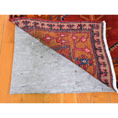 Persian Wool Hand Knotted Rug Red Orange 5.0X12.9 -O059867