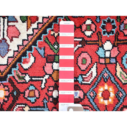 Persian Wool Hand Knotted Rug Red Ivory 3.7X5.1 -O059880