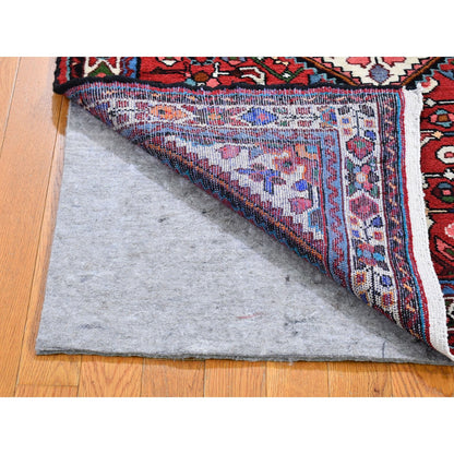 Persian Wool Hand Knotted Rug Red Ivory 3.7X5.1 -O059880