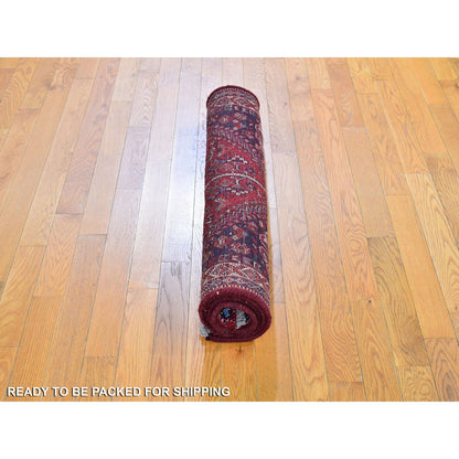 Persian Wool Hand Knotted Rug Red Ivory 3.5X5.4 -O059888