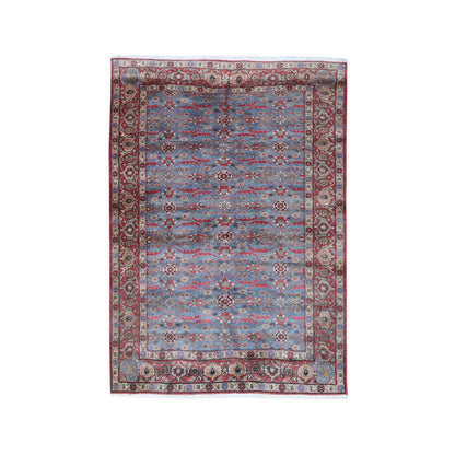 Persian Wool Hand Knotted Rug Red High Risk Red 4.9X7.0 -O059892