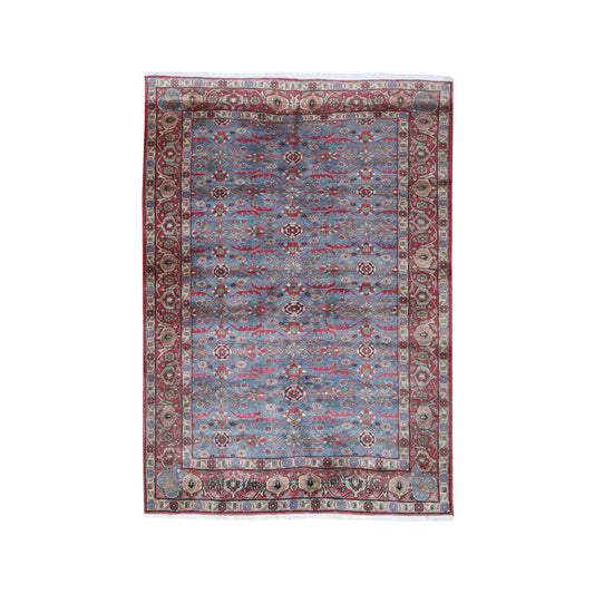 Persian Wool Hand Knotted Rug Red High Risk Red 4.9X7.0 -O059892