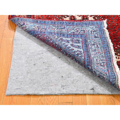 Persian Wool Hand Knotted Rug Red Ivory 3.7X5.0 -O059904