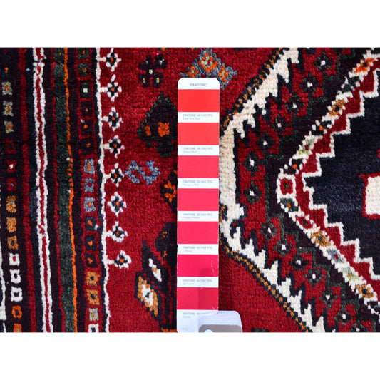 Persian Wool Hand Knotted Rug Red Ivory 3.10X5.5 -O059911