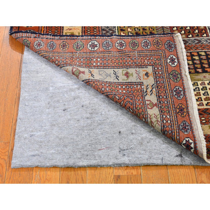 Persian Wool Hand Knotted Rug Brown Burnt Orange 4.0X5.10 -O059925