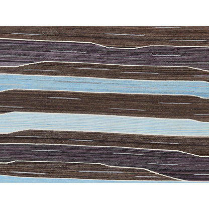 Flat Weave Wool Hand Woven Rug Brown No Border 8.2X10.1 -O060038