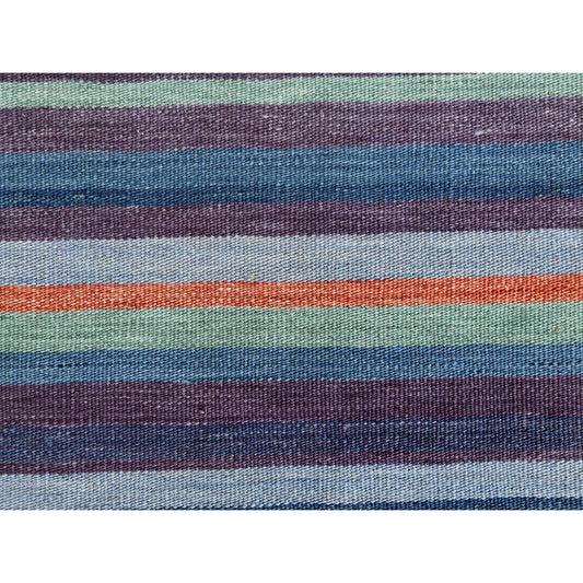 Flat Weave Wool Hand Woven Rug Green No Border 9.3X12.1 -O060091