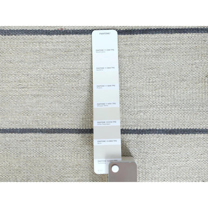 Flat Weave Wool Hand Woven Rug Grey No Border 6.5X9.0 -O060123