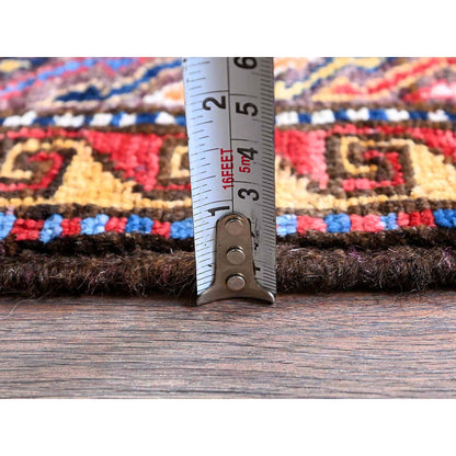 Kazak Wool Hand Knotted Rug Blue 4.2x6.1 -O0601