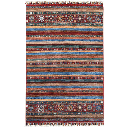 Kazak Wool Hand Knotted Rug Red No Border 3.4X5.0 -O060262