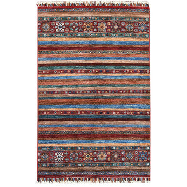 Kazak Wool Hand Knotted Rug Red No Border 3.4X5.0 -O060262