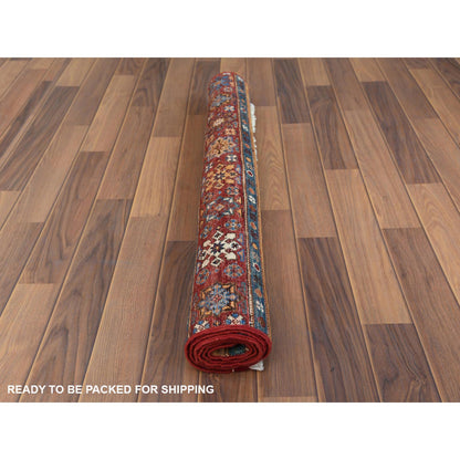 Kazak Wool Hand Knotted Rug Red No Border 3.4X5.0 -O060262