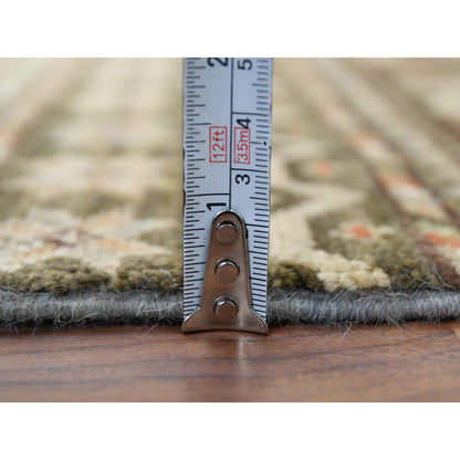 Kazak Wool Hand Knotted Rug Green No Border 4.0X5.9 -O060270