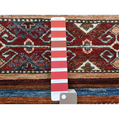 Kazak Wool Hand Knotted Rug Red No Border 3.5X5.0 -O060834
