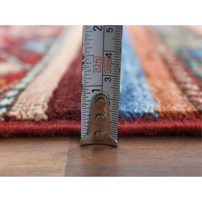 Kazak Wool Hand Knotted Rug Red No Border 3.5X5.0 -O060834