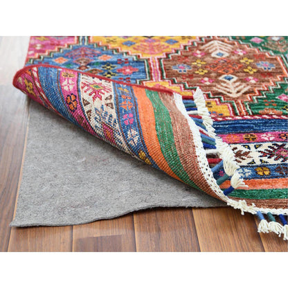 Kazak Wool Hand Knotted Rug Red No Border 2.9X9.9 -O060844