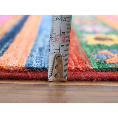 Kazak Wool Hand Knotted Rug Red No Border 2.9X9.9 -O060844