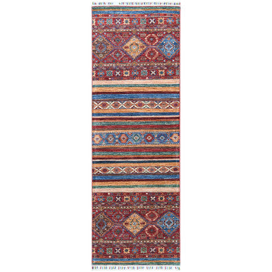 Kazak Wool Hand Knotted Rug Red No Border 2.8X8.1 -O060847