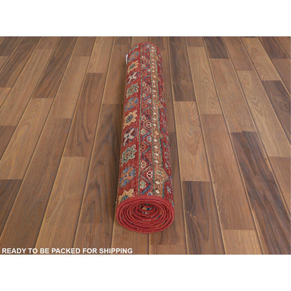 Kazak Wool Hand Knotted Rug Red No Border 2.8X8.1 -O060847