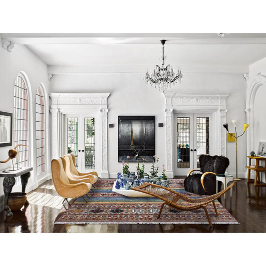 Kazak Wool Hand Knotted Rug Brown No Border 8.5X10.0 -O061129