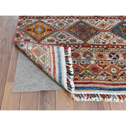 Kazak Wool Hand Knotted Rug Brown No Border 8.5X10.0 -O061129