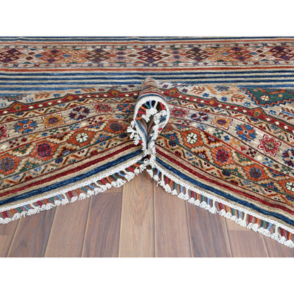 Kazak Wool Hand Knotted Rug Brown No Border 8.5X10.0 -O061129