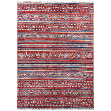 Kazak Wool Hand Knotted Rug Red No Border 9.10X13.5 -O061130