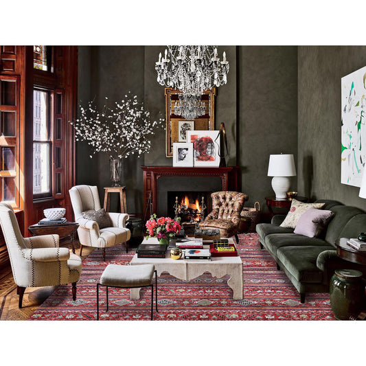 Kazak Wool Hand Knotted Rug Red No Border 9.10X13.5 -O061130