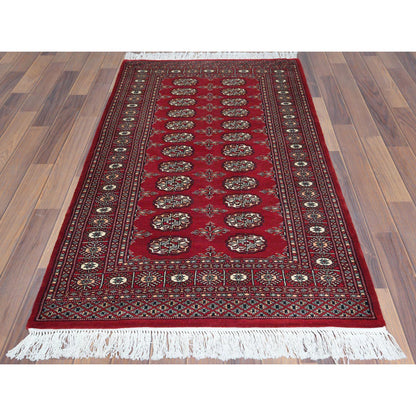 Tribal & Geometric Wool Hand Knotted Rug Red Red 3.1X5.4 -O061370