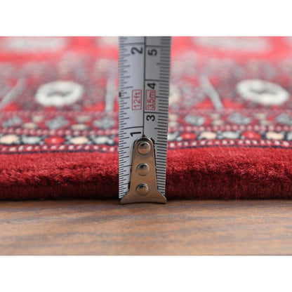 Tribal & Geometric Wool Hand Knotted Rug Red Red 3.1X5.4 -O061370